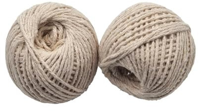 Cotton String Balls 2 Pack – 40m Each – Durable Twine for Postage, Crafts, Packaging & Home Use – Strong and Reliable