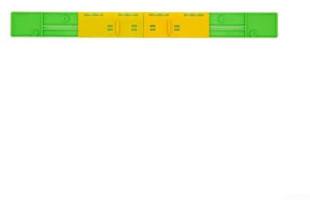 Plastic Beehive Entrance Reducer for Beekeeping Supplies, 5 Pack with A/B/C Sizes (37.3-44.8 x 3.9 x 0.7 cm), Green and Yellow, Compatible with Standard Hive(A)