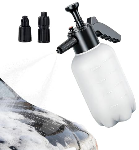 FVPKYUR Sprayer for Car Wash, Portable Hand Foam Cleaner and Washing Device, Manual Operated Soap Sprayer with Hand Pressure - For Trucks, Motorcycles, SUVs, Vehicles, Garden