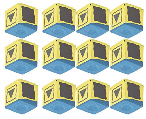 ERYUE Stecca da Biliardo Gesso Antiscivolo Ad Alta Adesione Colpi Precisi per Biliardo Club Leggero Portatile 12 Pezzi Accessori di Fornitura