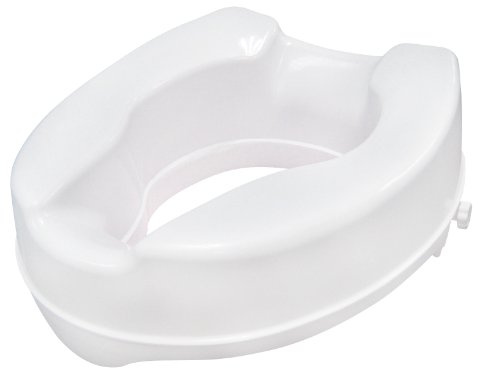 Drive Medical Raised Toilet Seat with Lock, Standard Seat, 4