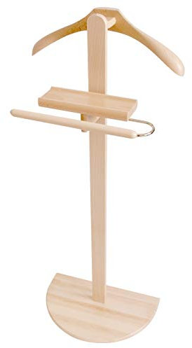 Kleiderbügelprofi.de Herrendiener Stummer Diener Herrenbutler Henri Premium buche Natur H104 cm x B44 cm x T26 cm