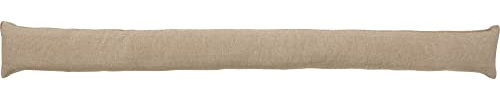 Erwin Müller Zugluftstopper - Türstopper - Windstopper - Luftzugstopper - Windschutz - für Fenster und Türen - Premium-Qualität - mit Beschwerung - Taupe - Größe 90x10 cm