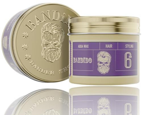 Bandido Aqua Cera No.6 Violetta 125ml | Cera gel per capelli | Gel per capelli uomo | Cera per acconciature