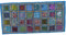 KNOBSWORLD Handbestickter Vintage-Tischläufer, indischer Sari-Baumwoll-Patchwork-Tischläufer, Bohemian-Stil, bunt, indisches Dekor, Wandbehang, Türkis, 50,8 x 101,6 cm