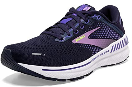 Brooks Damen Adrenaline Gts 22 Sneaker, Pecoat Blue Iris Rhapsody, 41 EU