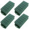 LDXDRU 4 Pack Rectangular Floral Foam Cage, 30 x 11 x 8cm Green Flower Block Holder, Caged Grid for DIY Fresh Artificial Flowers, Party Wedding