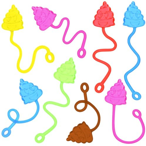 SULOLI 30 Stück Klatschhand Kinder Bunte lustig Glibberhand Klebrige Hände für Kinder Give Away kleine Geschenk Party
