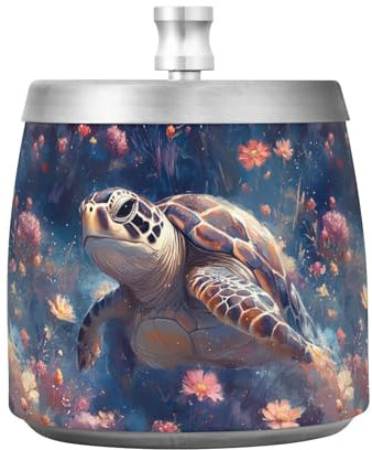 Posacenere per sigari in acciaio inox con coperchio, per esterni, patio, interni, senza fumo, inodore, per decorazione sigari