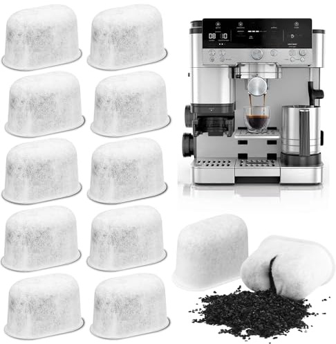 SGZIOO 12 stycken vattenfilter för Ninja Luxe kaffebryggare, aktivt kol vattenfilter, vattenfilterinsatser för Essential ES501, Premier ES601, Pro ES701