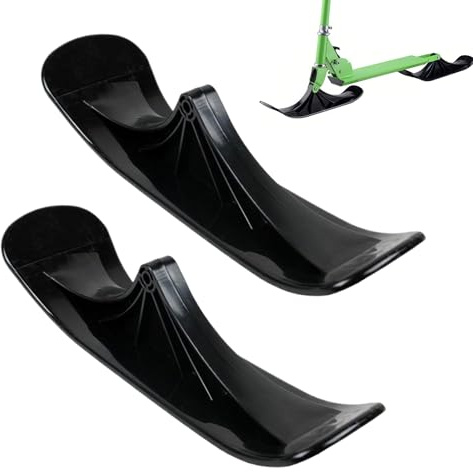 Nudorpn Kit de Conversion pour Luge à Neige | 1 Paire de luges légères et ergonomiques | Kit de Conversion pour Luge à Neige et Scooter de Ski | pour Sable, chemins de Gravier irréguliers