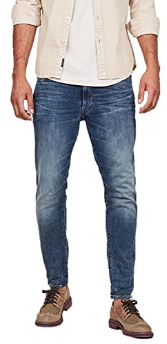 G-STAR Hombres D-Staq 3D Slim Jeans, Azul (Medium Aged D05385-8968-071), 32W / 30L
