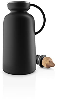 EVA SOLO | Silhou. Isolierkanne 1l Black | Zu 100% tropffreie Isolierkanne mit Stahleinsatz | Black