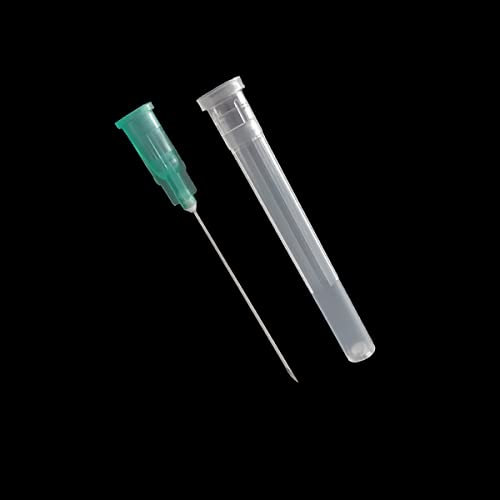 Lot de 100 aiguilles industrielles en acier inoxydable (21 g)