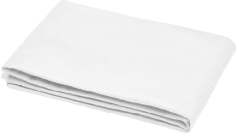 Stof Bettbezug – Größe 140 x 200 cm – 100% Baumwolle Öko-Tex – Farbe Weiß – Modell Eden – Bettwäsche für Zuhause, weich und bequem, ideal für Einzelbett – für Einzelbett – Unisex