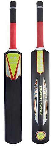 Ram Cricket Crazy Cricket Bat – Durable Plastic Construction with Powerful Hitting Zone – Available in Sizes SH, 6, 4, 2, 0 – Suitable for Cricket Training, Cricket Matches, Garden, Beach, or Park