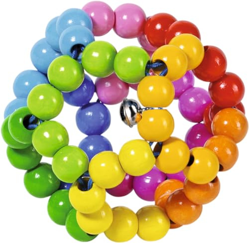 Sonajeros marca GOKI. Modelo Sonajero elástico pelota