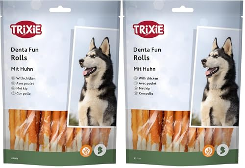 Trixie Denta Fun Chewing Sticks with Chicken, 30 Sticks 240 g (Lot de 2)