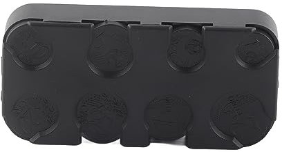 Dispensador de Dinero Rectangular, 8 Compartimentos, Caja de Almacenamiento, Mini Dispensador de Dinero de Plástico Portátil para Uso Doméstico en el Coche