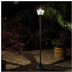 Smart Garden Solar Whitehall Post Bollard Super Bright Light Lamp Post 1.8 Meter