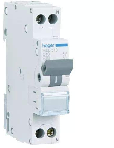 Interruptor automático magnetotérmico serie ML, 1P+N, 25A, C, 6KA