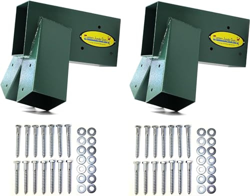 Eastern Jungle Gym Easy 1-2-3 A-Frame 2 Brackets for Swing Set with All Mounting Hardware, Green
