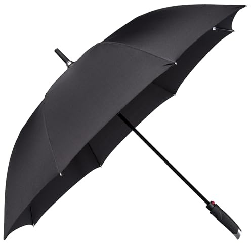 LifeTek New Yorker FX1 - Windproof Golf Umbrella, Large 54 Inch Automatic Open, Sturdy and Lightweight for Travel, Fast-Drying Canopy, Fits 2 People, Durable Frame for Rain and Wind, Sun Protection