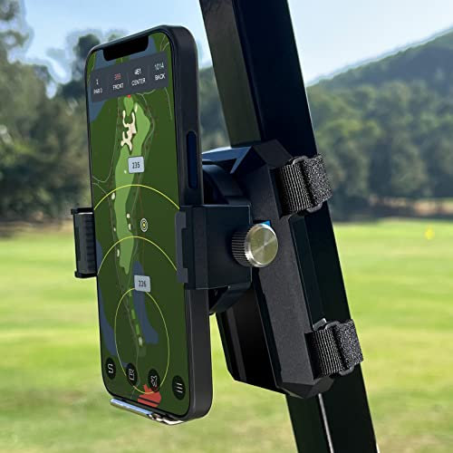 Dprofy Golf Phone Holder with Hook and Loop, Phone Holder for Golf Cart, Record Golf Swing for Training Aid/Correct Your Swing Posture, Golf Gifts Golf Caddy for Men/Women