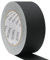 QILIMA Ruban adhésif fin en tissu mat Noir 50mmx27m