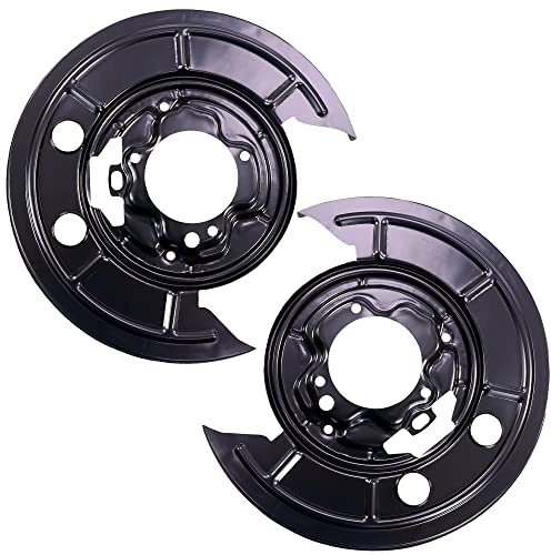 ATEC Germany 2x Placa de anclaje trasera izquierda y derecha Protección antisalpicaduras para disco de freno Compatible con CITROËN JUMPER FIAT DUCATO (250_), PEUGEOT BOXER