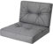 PillowPrim, Palettenkissen, Stulhkissen, Rattansessel, Outdoor, Auflage, Sitzkissen, Stuhlkissen, Rattanmöbel, Graphite, 60 x 60 cm