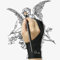 UGEE Artist Glove for Drawing, Upgraded Padded Double Gloves, Two Finger Glove for iPad, Graphics Tablet for Stylus, Drawing, Painting, Size S
