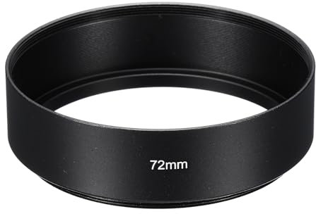 PATIKIL Parasol de 72 mm Superficie Esmerilada de Enfoque Estándar Interior Antirreflectante para Lente de Cámara Negro