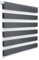 WOLTU Doppelrollo Klemmfix ohne Bohren Dunkelgrau B90 x H150 cm, Duo Rollo lichtdurchlässig Fensterrollo für innen verdunkelnd, Zebrarollo mit Kettenzug - Seitenzugrollo für Fenster und Tür