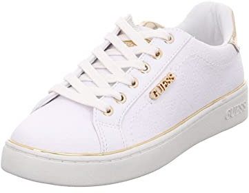 GUESS Damen Beckie Sneaker, White, 36 EU