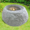 Gartenbrunnen, Brunnen, Zierbrunnen, Zimmerbrunnen, Springbrunnen, Brunnen mit LED-Licht 230V Wasserfall Wasserspiel für Garten, Gartenteich, Terrasse (Granit-QUELLSTEIN)