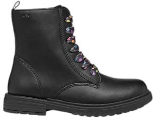 Geox JUNIOR J ECLAIR GIRL BIKER/AMPHIBIANS BOOTS BLACK/MULTICOLOR 30_EU