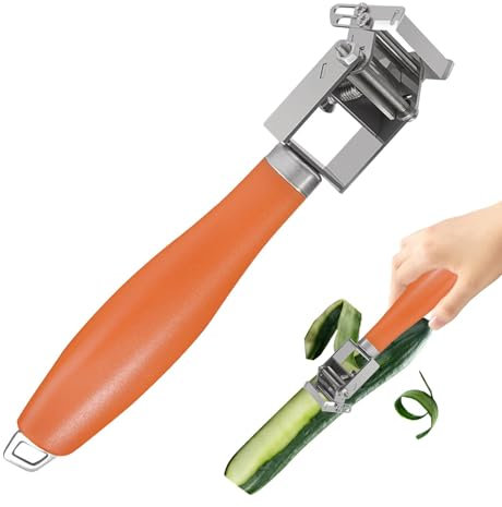 Pelapatate, affettaverdure | Pelafrutta in acciaio inossidabile | Strumento per tritare l'insalata, pelapatate portatile regolabile per frutta e verdura