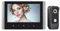 ReaIOKbii Sistema de intercomunicación de video con cable, cámara de timbre de video de 7 pulgadas con monitor, kit de cámara HD con cable, compatible con desbloqueo, monitoreo, intercomunicador