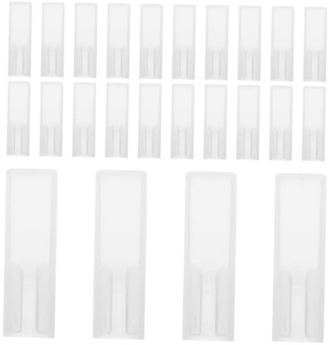 PEPLAYTAL 100 Piezas Juego De Para Grabar Estuches De Para Colecciones De Para De Chef Vaina De Cuchillo Cocinero Transparent El Plastico