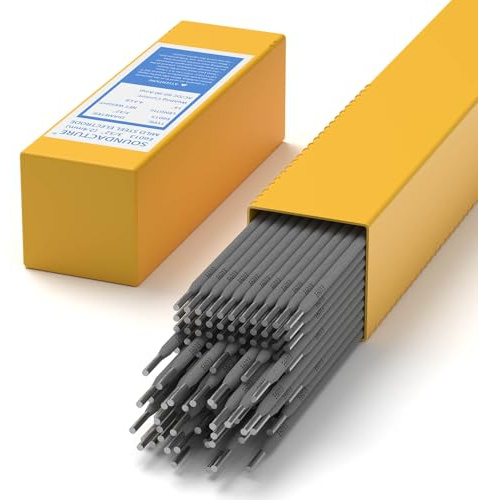 SOUNDACTURE E6013 Welding Rod 3/32 4.4LB Carbon Steel Stick Electrodes – Easy Arc Start Welder Rods for Beginners and Pros – Smooth Beads, Strong Performance for Welding Jobs
