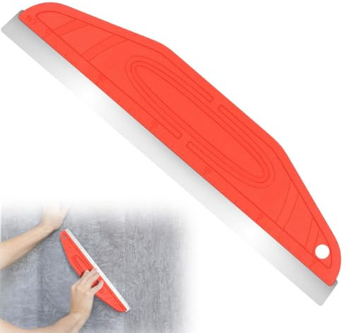 vsshe Spatola per superfici, 30 cm Spatola per superfici in acciaio inox, Spatolas per Appendere Carta da Parati, Dritto Bordo Vernice Carta da Parati Raschietto per grandi aree di lavoro, parete.