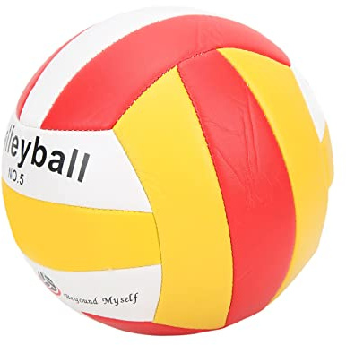 Dilwe Volleyboll, Mjukt Läder, Inomhusvolleyboll, Officiell Storlek 5, Perfekt för Undervisning och Träning, Perfekt för strand- och Utomhusaktiviteter