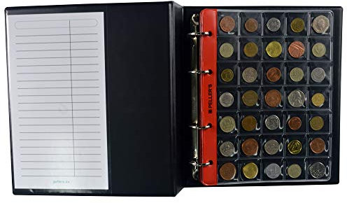 PELLER'S Album pour 350 Monnaies. Classeur M. 10 Feuilles, 350 pièces pour Monnaies jusqu'à 23 mm de diamètre.