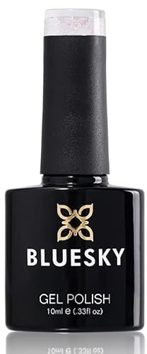 Bluesky Gel Nail Polish, Galaxy 08, Twilight Zone, Clear Coat with the Galaxy Colored Flakes, Glitter, 10ml (Requires Curing Under UV LED Lamp)