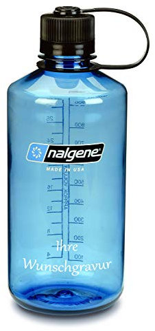 Nalgene Trinkflasche 'Everyday' – 1L, Blau, mit Namensgravur