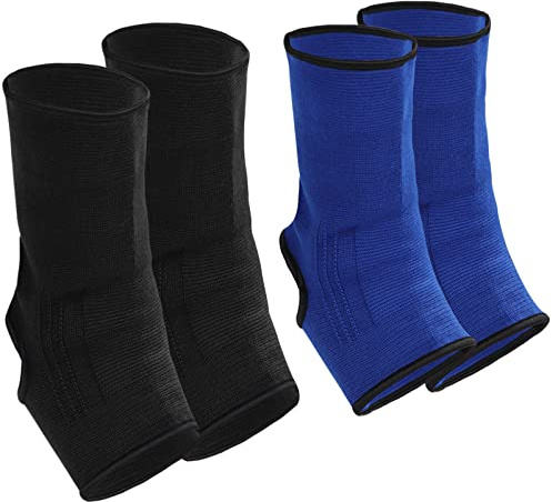 Geyoga 2 Pairs Muay Thai Ankle Support Compression, L