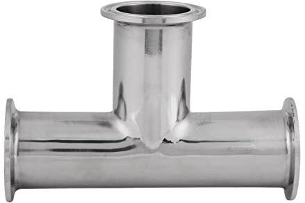 T de acero inoxidable, 1 PCS T de abrazadera de acero inoxidable estándar 3 vías Φ38 * 1.5 Accesorios de instalación sanitaria