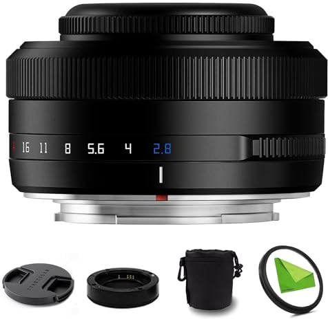 TTArtisan AF 27mm F2.8 f/2.8 XF-Mount APS-C Auto Focus STM Lens for Fujifilm Fuji X-Mount Cameras X-T10 X-T2 X-T20 X-T30 X-T3 X-T4 X-T5 X-T100 X-T200 X-T30 X-PR01 X-PR02 X-PR03 X-E4 -Black