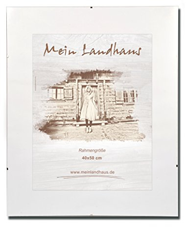 Mein Landhaus Cornice Portafoto Senza Bordi, per Certificati, Vetro Normale, Supporto Fotografico, 61 x 91,5 cm (Vetro Acrilico)